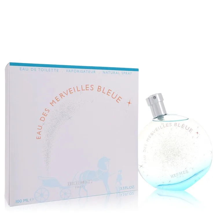 Eau Des Merveilles Bleue Perfume by Hermes 3.4 oz EDT Spray for Women