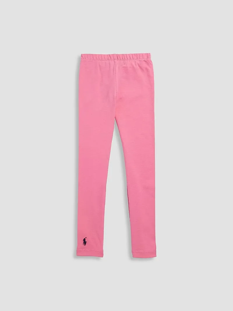 Polo Ralph Lauren Girl's Little Girl's Elasticized Leggings - Pink - Size 14