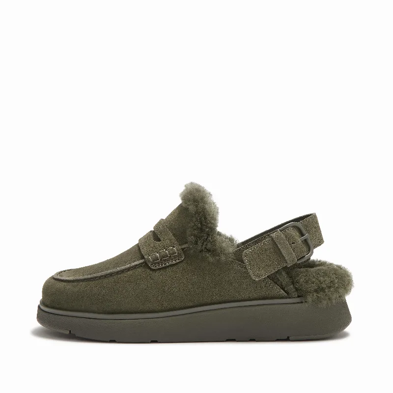 GEN-FF Shearling Back-Strap Mules