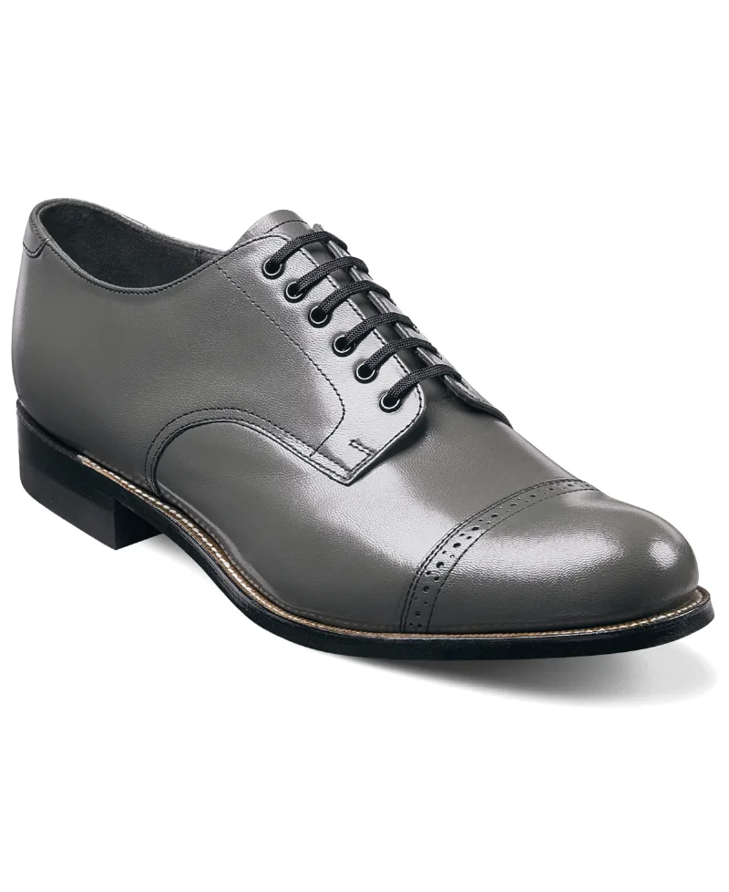 Stacy Adams Men's Madison Cap Toe Oxford - Grey