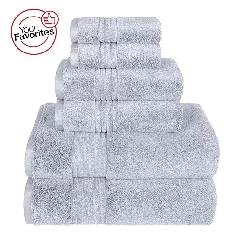 Liz Claiborne Signature Plush Bath Towel, One Size, Gray
