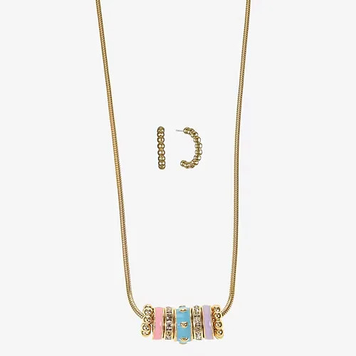 Liz Claiborne Womens Glass 2-pc. Jewelry Set, One Size, Multiple Colors