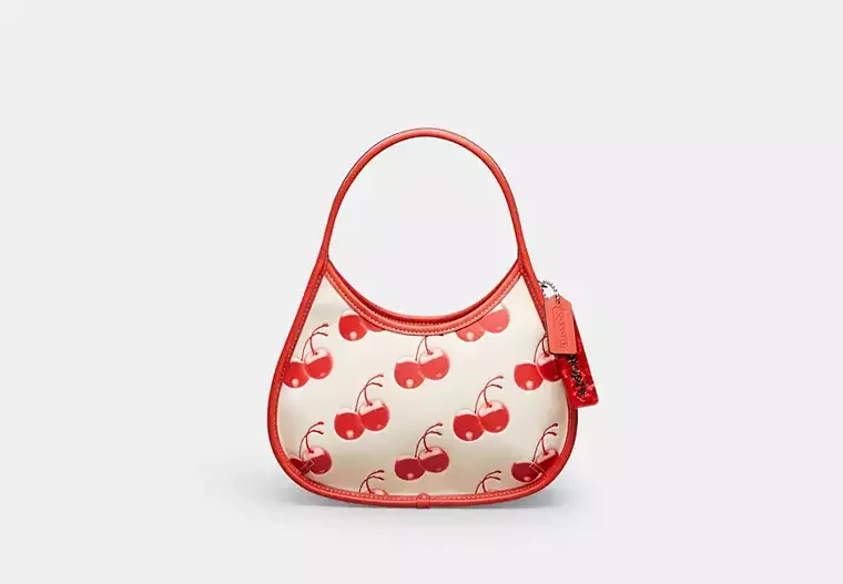 Ergo Bag In Coachtopia Leather With Cherry Print