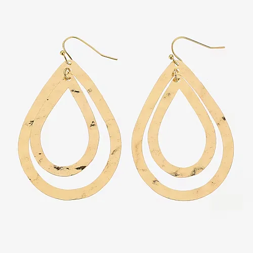 Bold Elements Womens Drop Earrings, One Size, Yellow