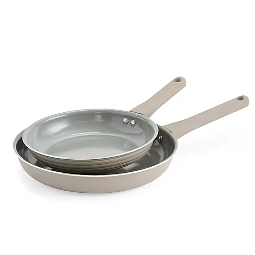 Cooks Wave Ceramic 2-pc. Non-Stick Frying Pan, One Size, Beige