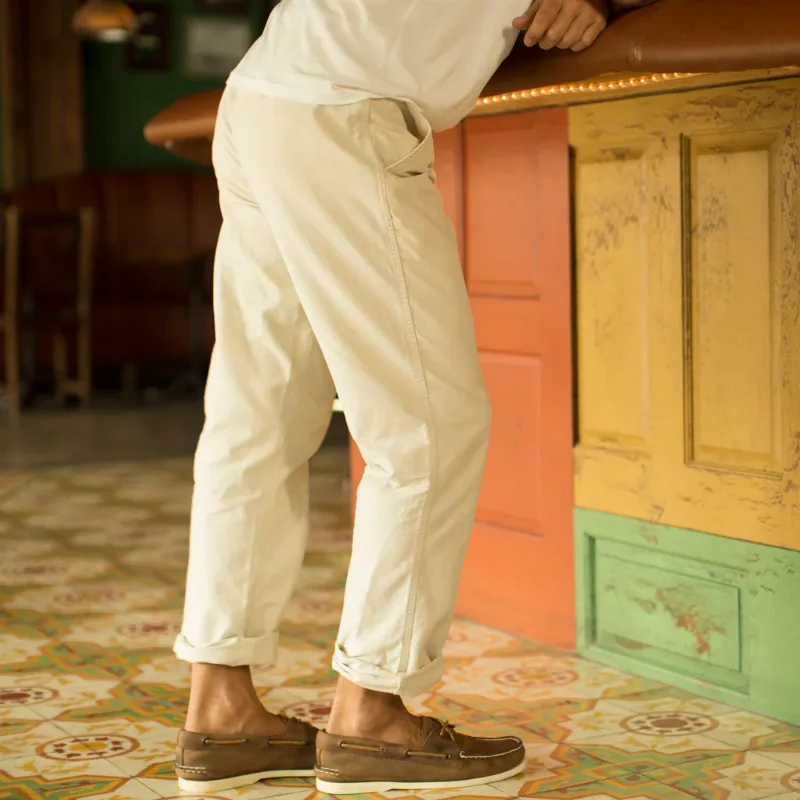Oxford Cross Dye Roll Up Pant