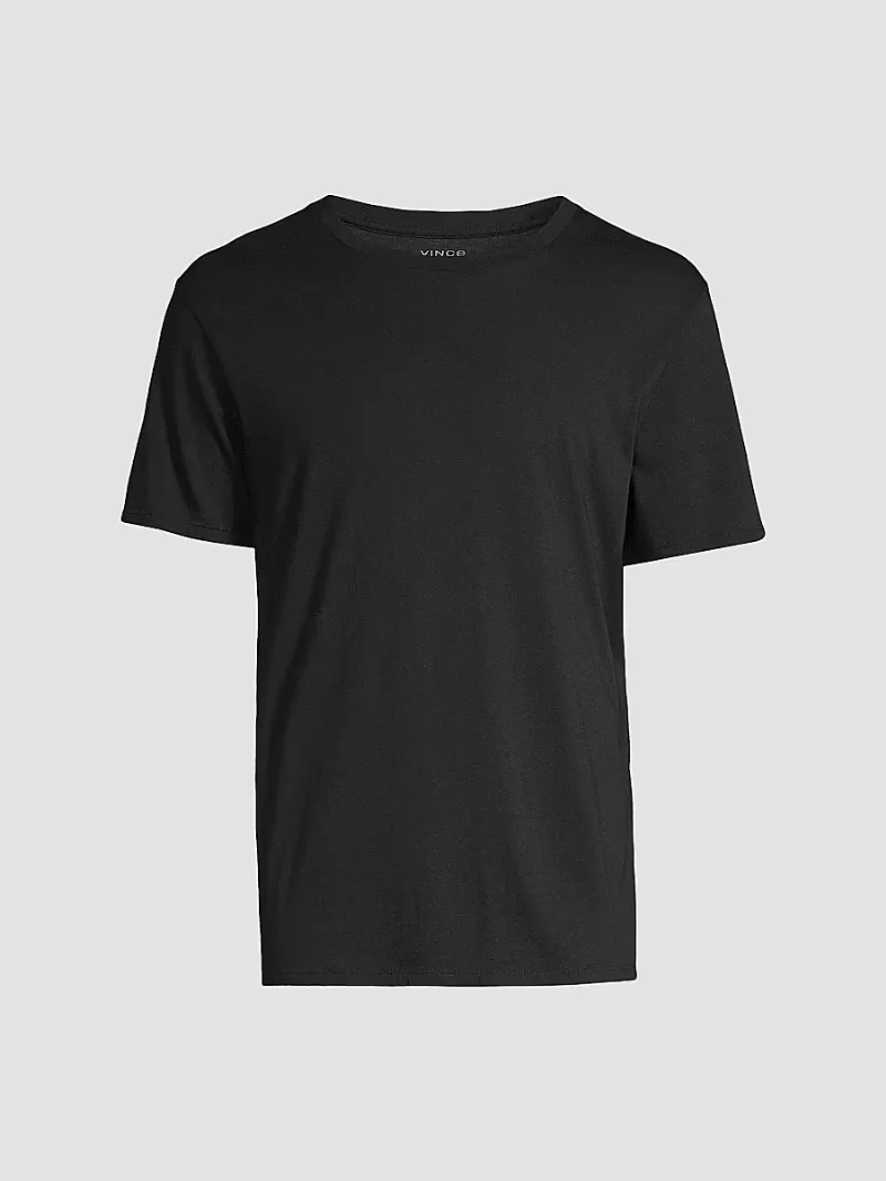 Vince Men's Crewneck Short-Sleeve T-Shirt - Black - Size XS