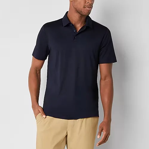 Stylus Mens Regular Fit Short Sleeve Supersoft Essential Polo Shirt, X-large, Blue