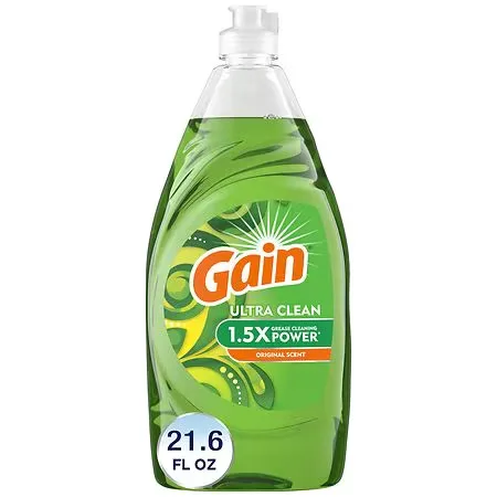 Gain Ultra Dish Soap, Dishwashing Liquid Original - 21.6 fl oz