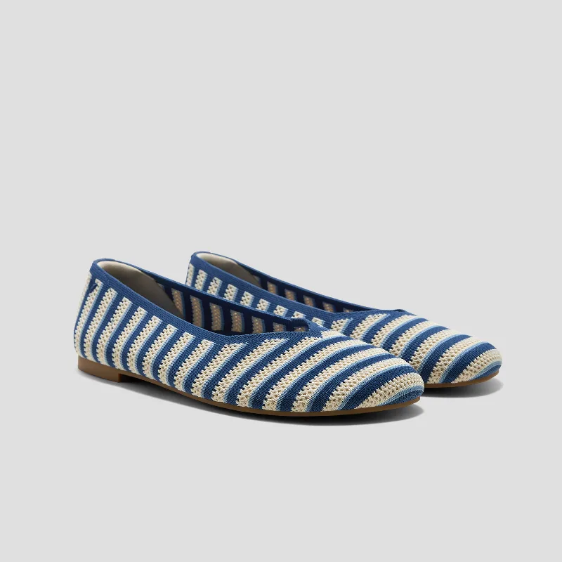VIVAIA Wide Toe Box Flats (Tila)|PALE APRICOT & VINTAGE INTERLOCKING|US 5.5