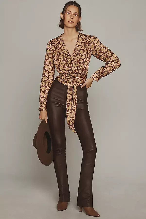 By Anthropologie Tie Blouse