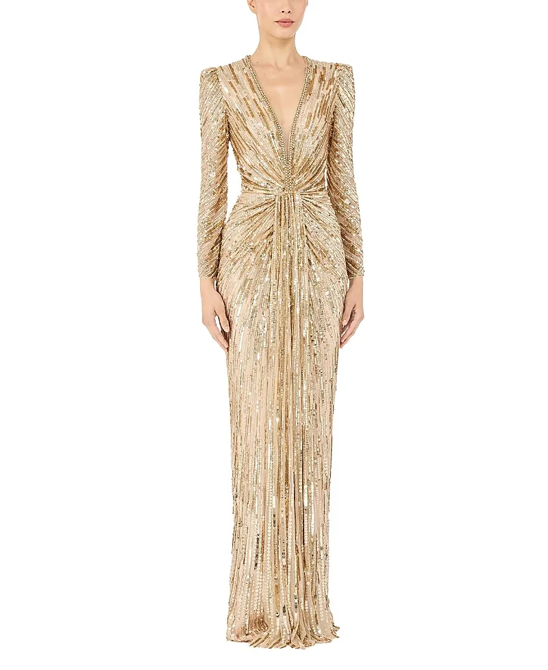 Jenny Packham Darcy Sequin-Embellished Dress