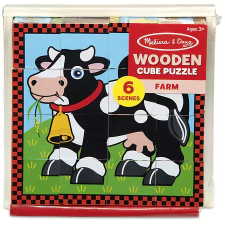 Melissa & Doug Farm Cube Puzzle - 1.0 ea