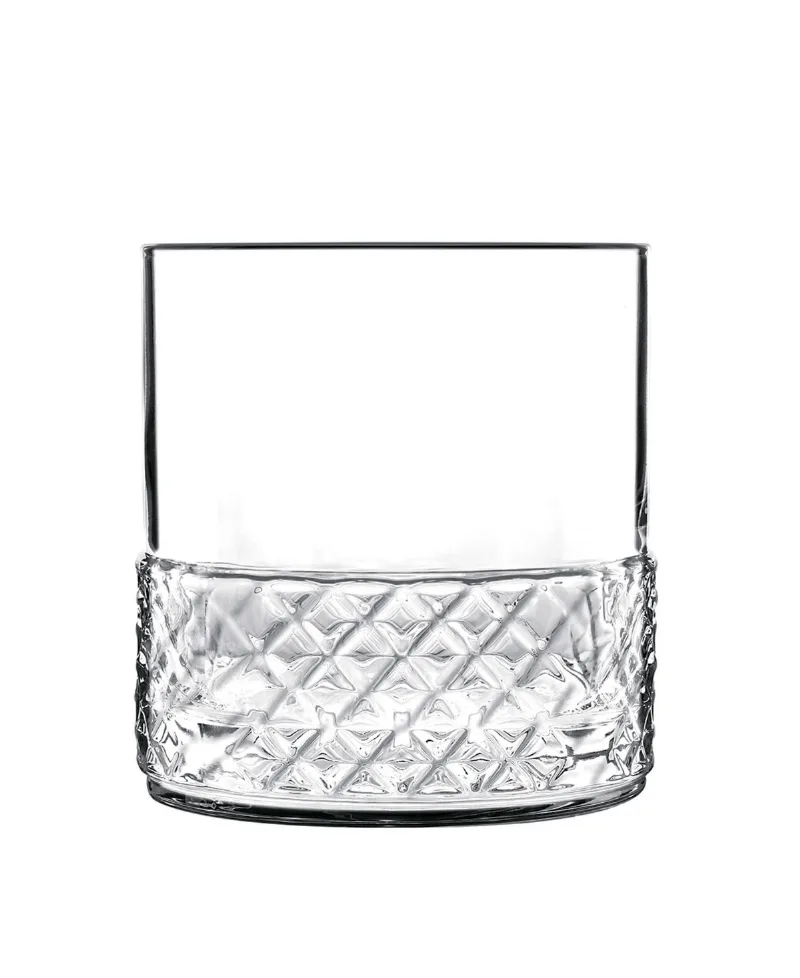 Roma 12.75 Oz 1960 Double Old Fashion Glasses, Set of 4 - Clear