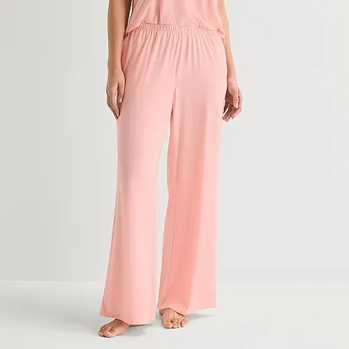 Ambrielle Womens Pajama Pants, Large, Pink