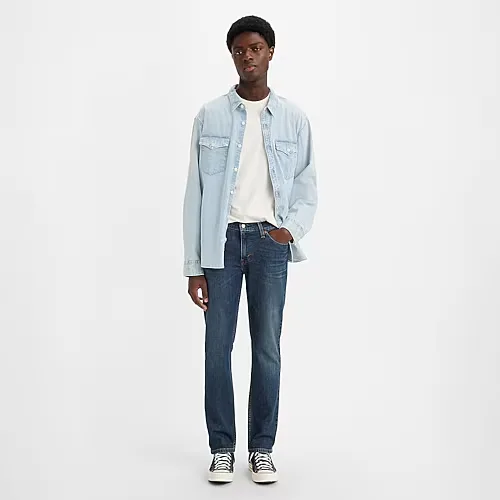 Levi's Mens 511 Stretch Fabric Straight Leg Slim Fit Jean, 32 34, Blue