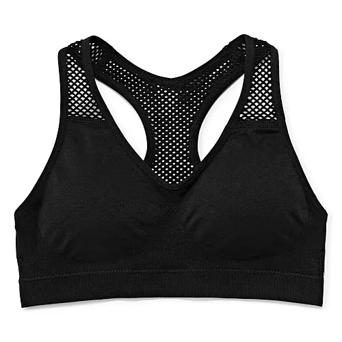Maidenform Big Kid Girls Sports Sports Bra J4323, Medium, Black