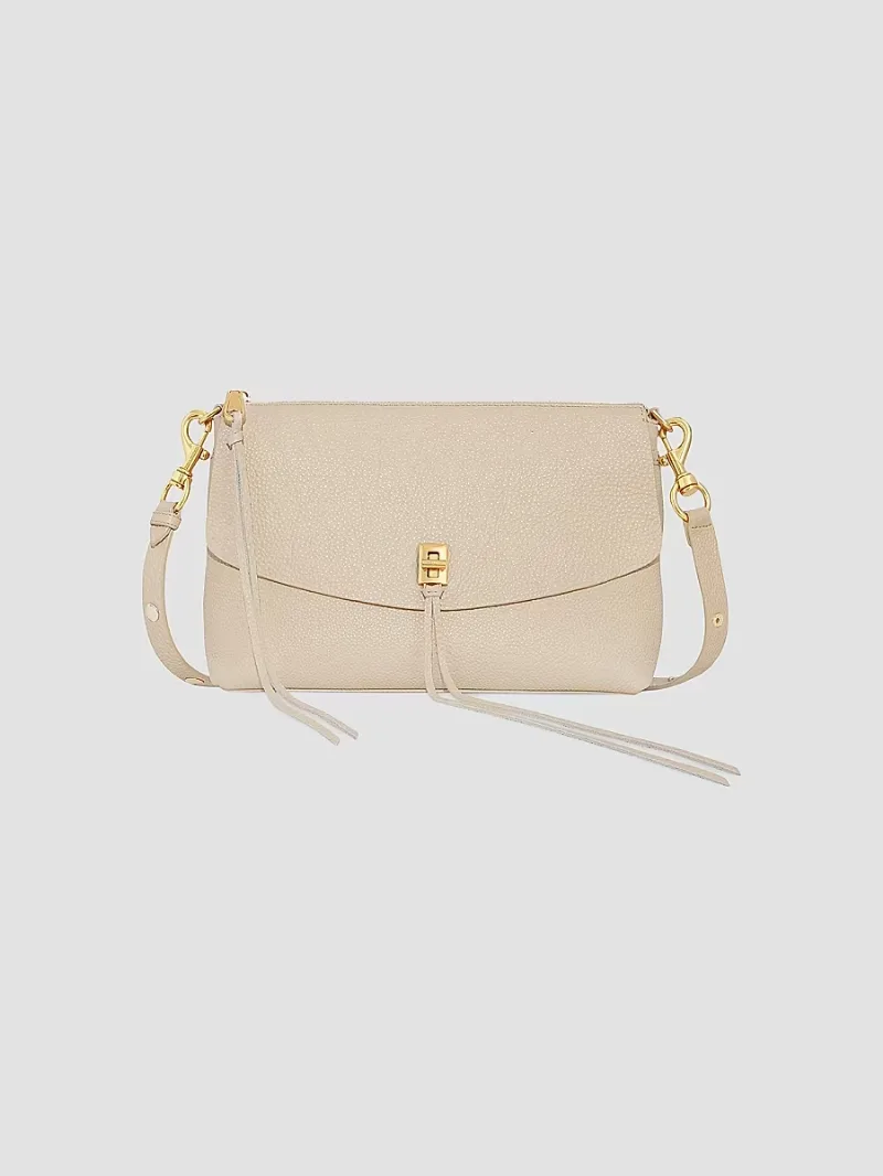Rebecca Minkoff Women's Darren Leather Shoulder Bag - Stone