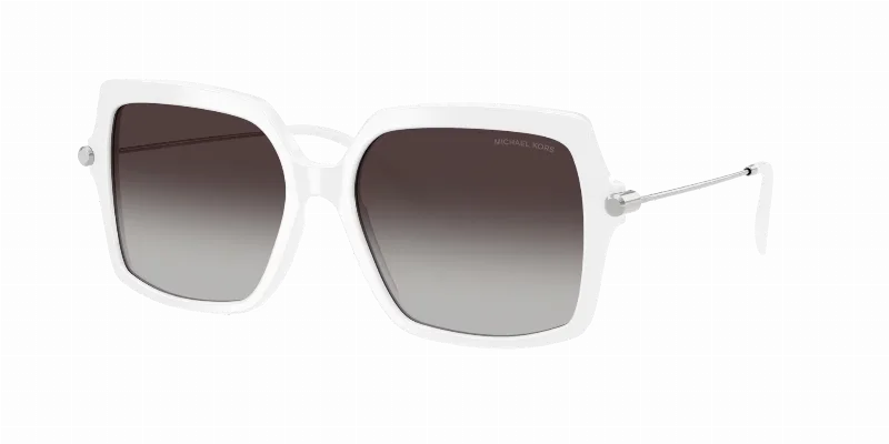 MICHAEL KORS Woman Sunglasses Quogue  -  Frame color: Optic White, Lens color: Dark Grey Gradient