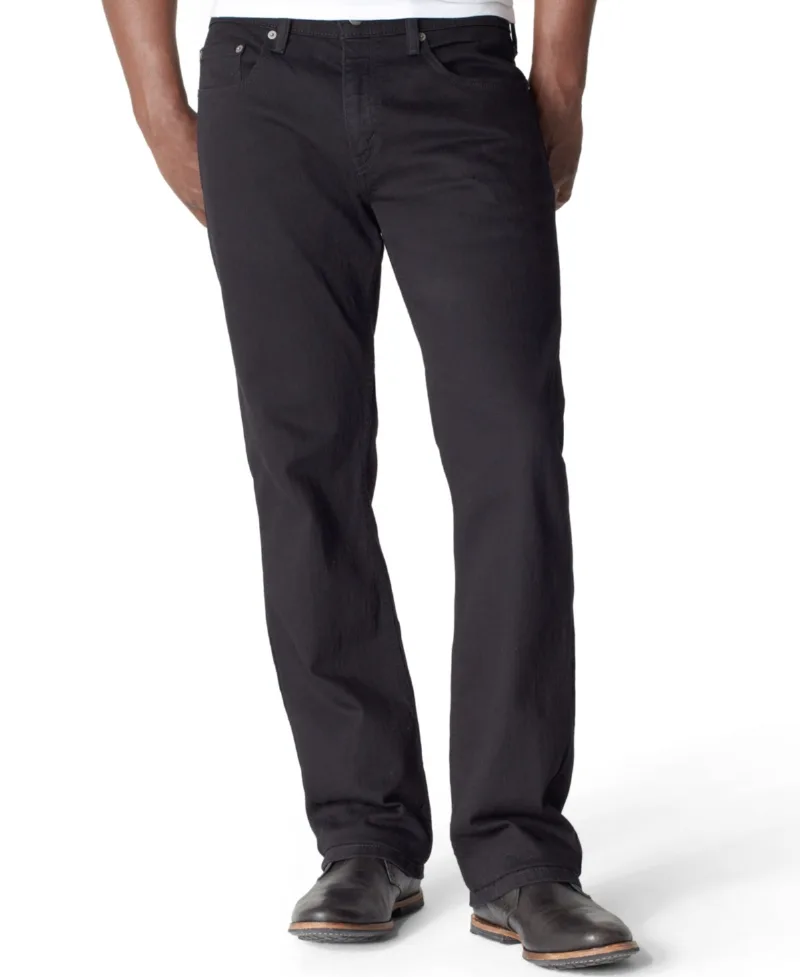 Levi's Men's 559 Relaxed Straight Fit Stretch Jeans - Black
