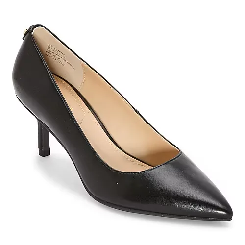Liz Claiborne Amelia Womens Pointed Closed Toe Kitten Heel Pumps, 8 Medium, Black