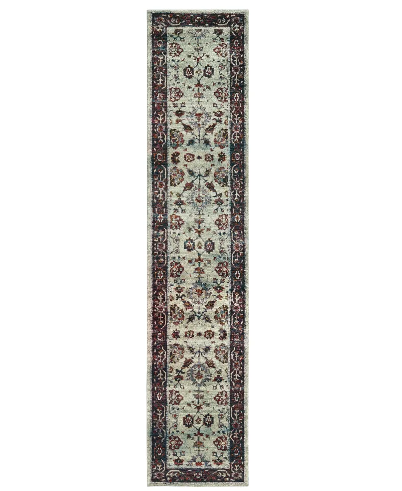 Oriental Weavers Andorra Alpine 2'3" x 8' Runner Rug - Stone