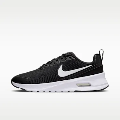 Nike Air Max Nuaxis Women's Shoes - Black/Dark Grey/Comet Red/White - Size 5