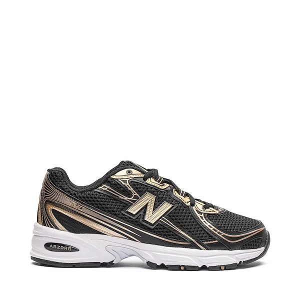 New Balance 740 Athletic Shoe - Black / Gold / White