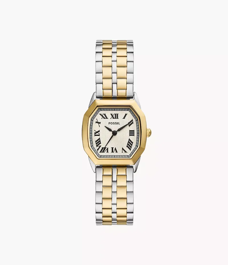 Harlow 27 mm Three-Hand Two-Tone Stainless Steel Watch