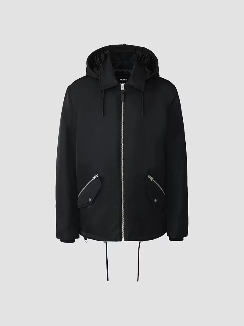 Mackage Men's Legacy Z Rain Jacket - Black - Size 40