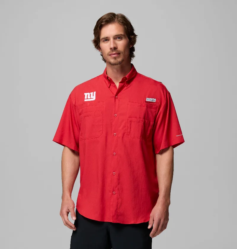 Columbia Men's PFG Tamiami Short Sleeve Shirt - New York Giants-