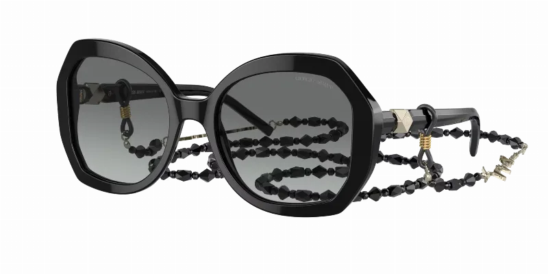 GIORGIO ARMANI Woman Sunglasses AR8180  -  Frame color: Black, Lens color: Gradient Grey