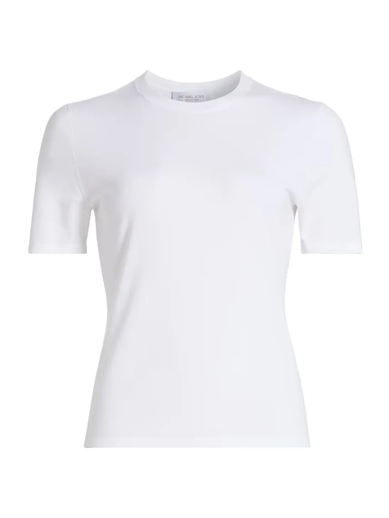 Women's Short-Sleeve Crewneck T-Shirt - Optic White - Size Medium