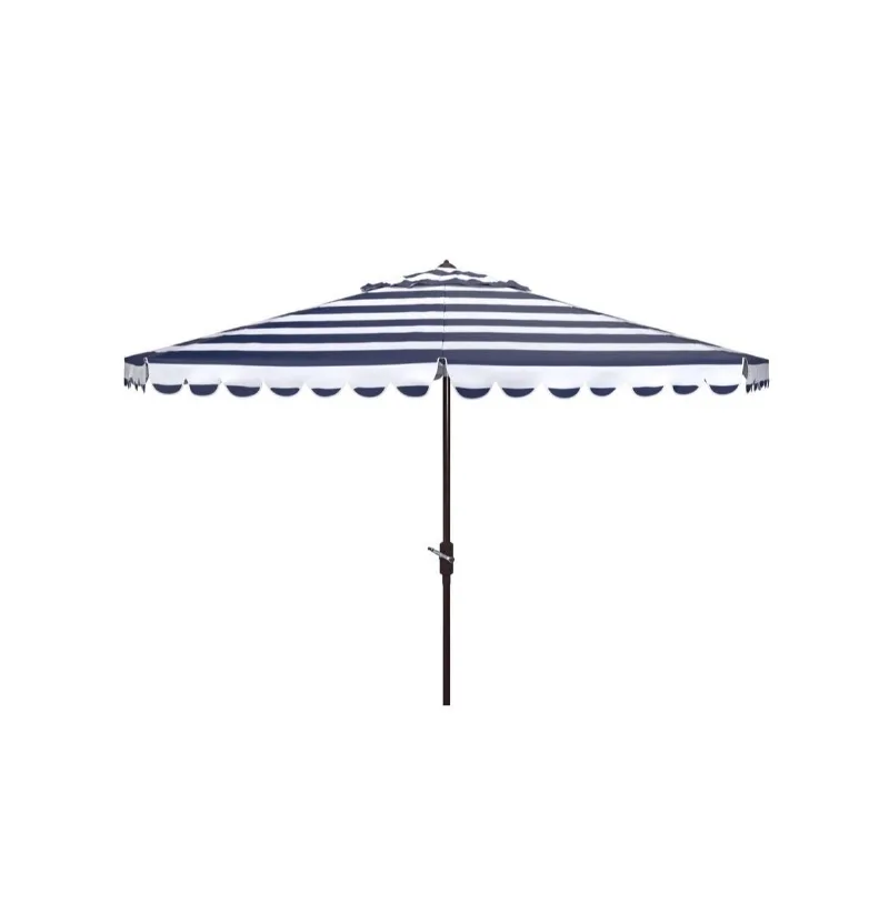 Augusta Home Vienna 11Ft Crank Umbrella - Navy/white