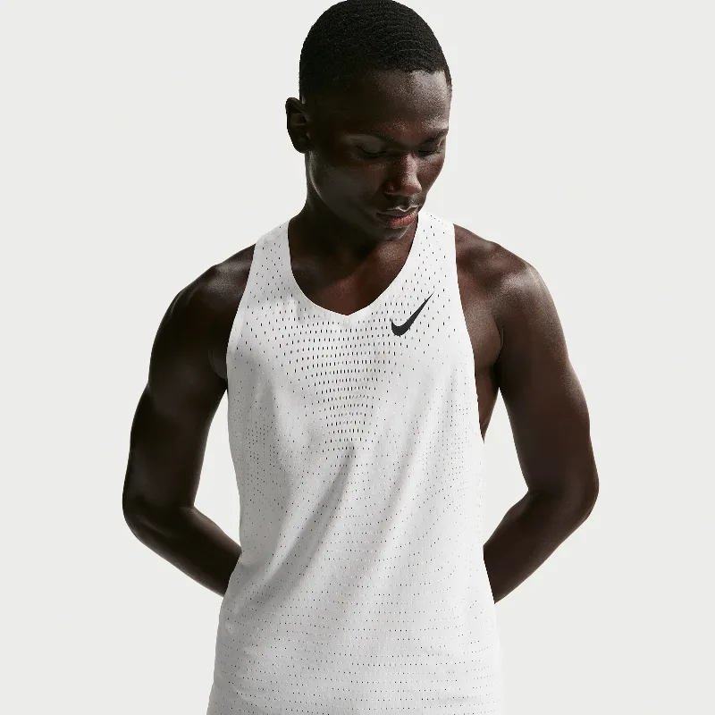 Nike Men's AeroSwift Dri-FIT ADV Running Singlet in White | FN4231-121