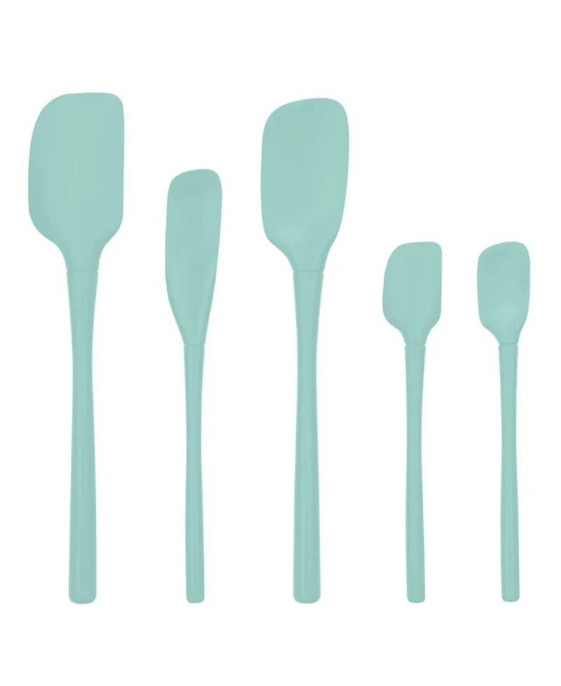 Tovolo Flex-Core 5-Pc. All Silicone Spatula Set - Aqua