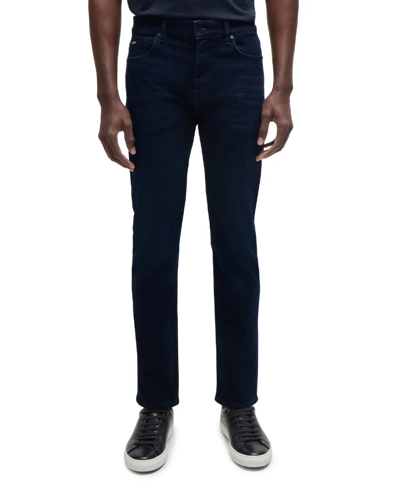 Boss by Hugo Boss Men's Super-Soft Denim Slim-Fit Jeans - Navy