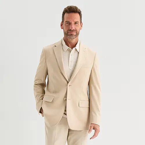 Van Heusen Knit Mens Modern Fit Sport Coat, 40 Short, Beige