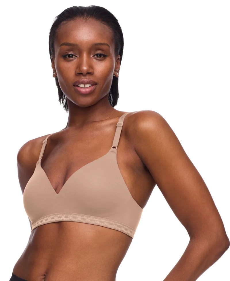 Warner's Cloud 9 Super Soft Wireless Lightly Lined Comfort Bra 1269 - Toasted Almond