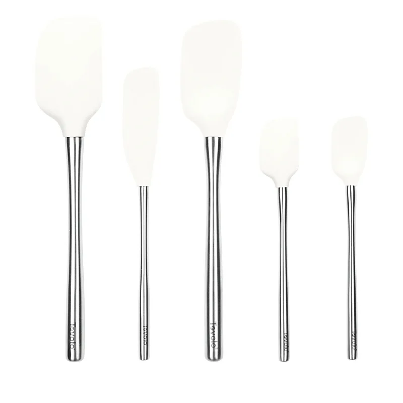 Tovolo Flex-Core Silicone and Stainless Steel 5-Piece Spatula Set