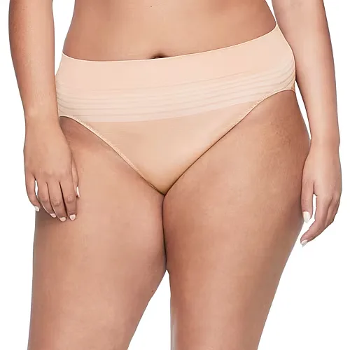 Warners No Pinching, No Problems Dig-Free Comfort Waist Smooth and Seamless Hi-Cut RT5501P, X-large, Beige