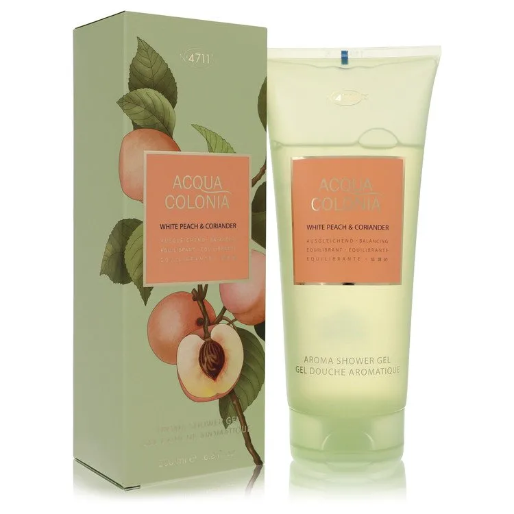 4711 Acqua Colonia White Peach & Coriander Shower Gel 6.8 oz Shower Gel for Women