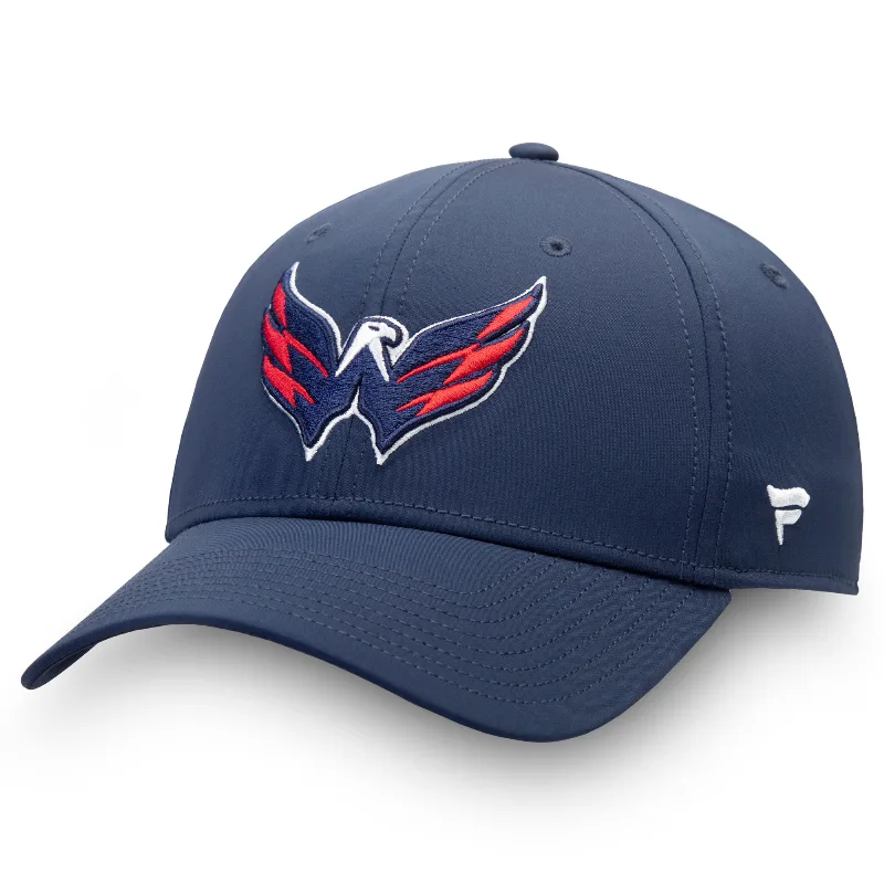 Men's Fanatics Navy Washington Capitals Core Primary Logo Flex Hat