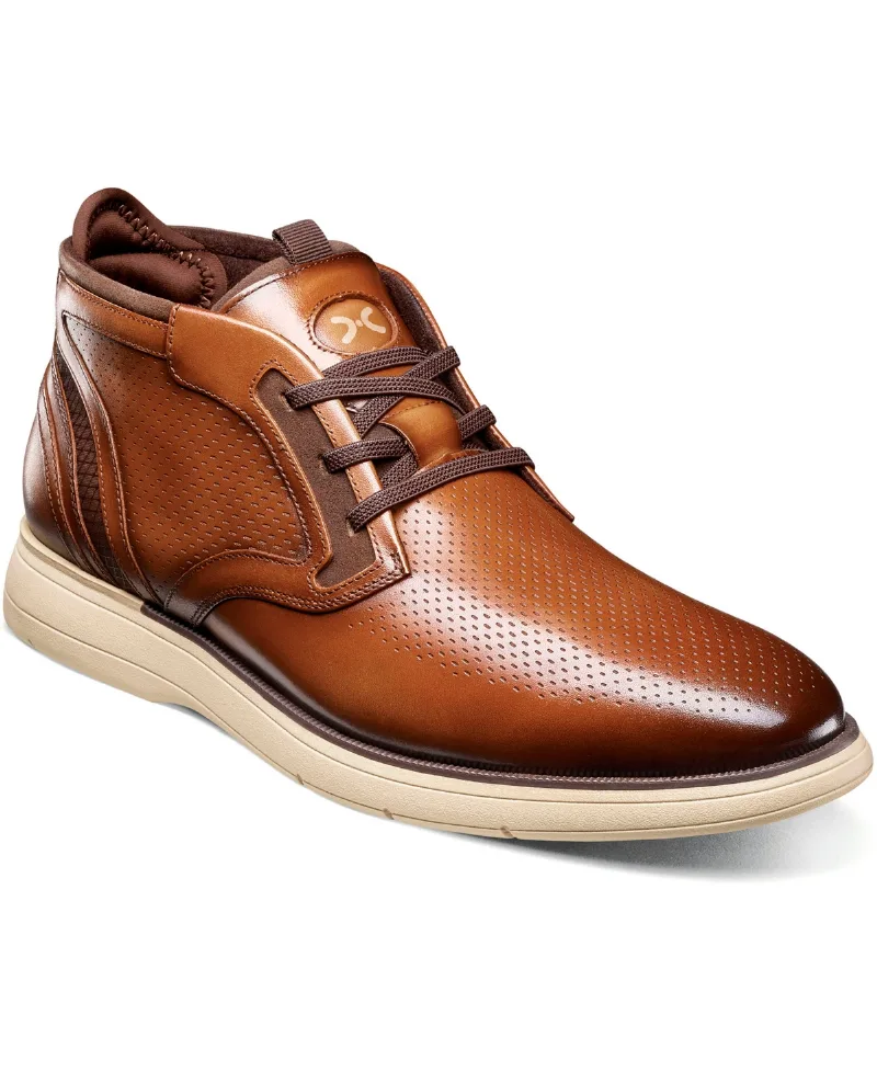 Stacy Adams Men's Eastmont Almond Toe Chukka Boots - Cognac