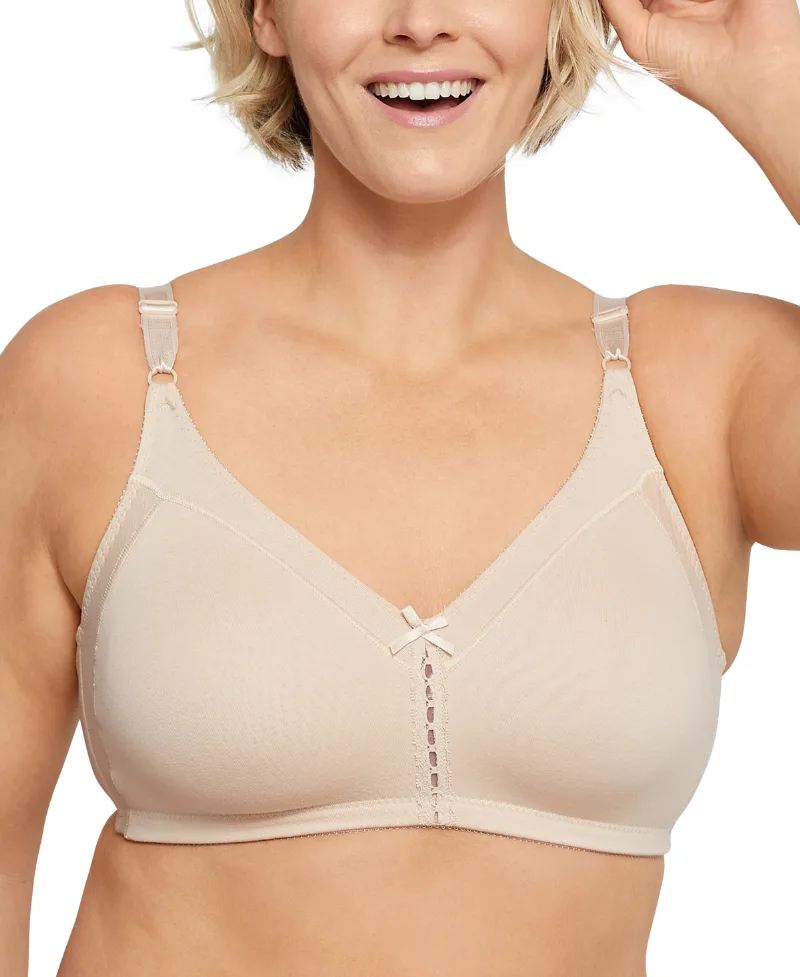 Bali Double Support Cotton Wireless Bra with Cool Comfort 3036 - Soft Taupe (Nude 4)