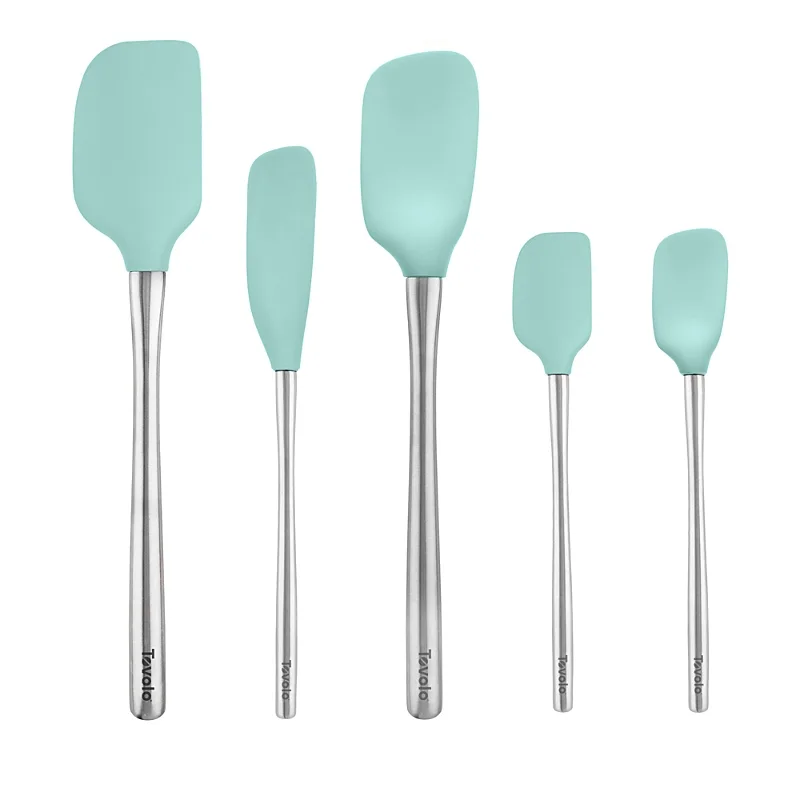 Tovolo Flex-Core Silicone and Stainless Steel 5-Piece Spatula Set