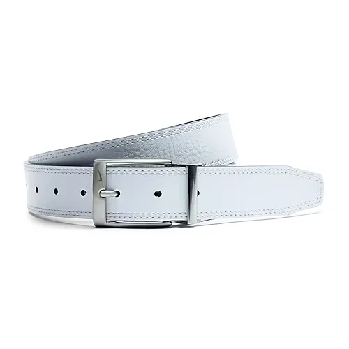 Nike Mens Double Row Stitch Reversible Belt, X-large, White