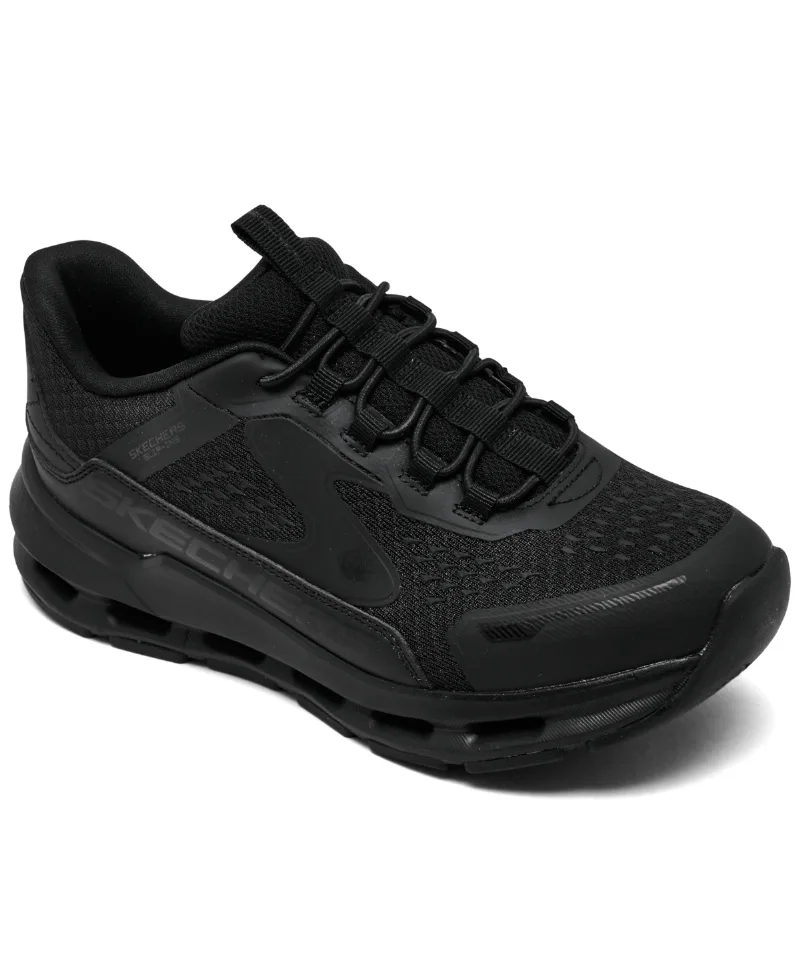 Skechers Little Kids' Slip-Ins: Glide-Step - Plus - Vista Lane Casual Athletic Walking Sneakers from Finish Line - Black