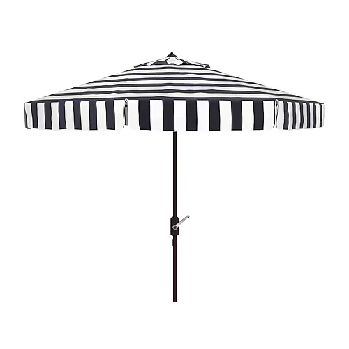 Safavieh Elsa Patio Collection Patio Umbrella, One Size, Black