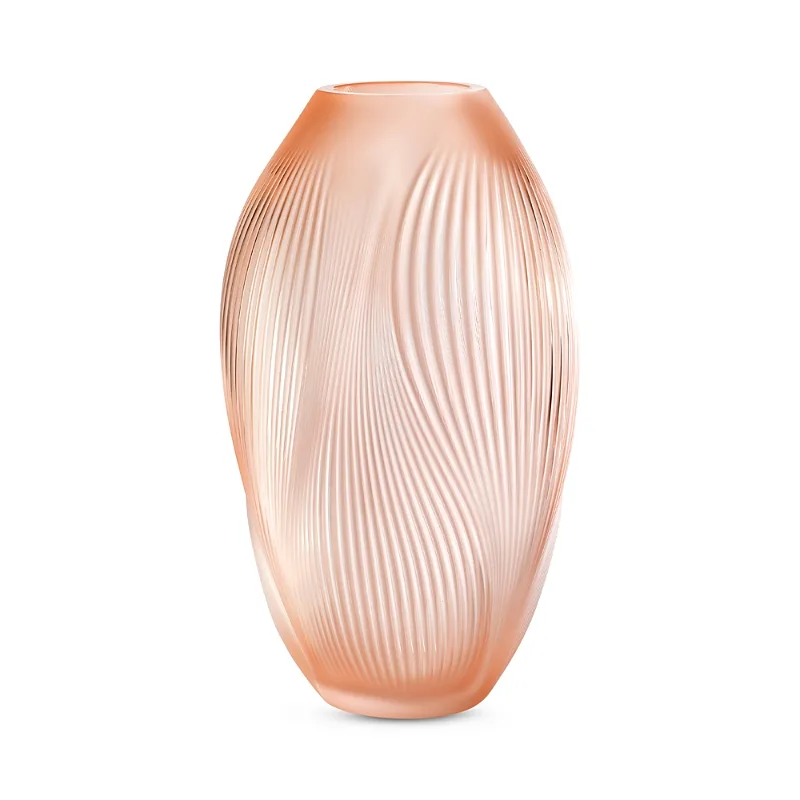Lalique Alize Vase, Coral